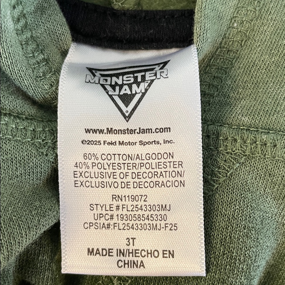 Boys' Green Grave Digger Hoodie - Picture 2 of 4